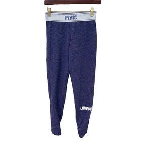 Pink Victoria's Secret‎ Women's Yoga Workout Full Length Leggings Blue Size XS